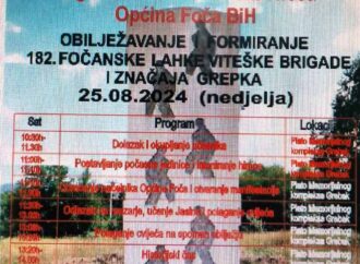 OBILJEŽAVANJE I FORMIRANJE 182. FOČANSKE LAHKE VITEŠKE BRIGADE I ZNAČAJ GREPKA 25.08.2024.GODINE