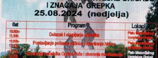 OBILJEŽAVANJE I FORMIRANJE 182. FOČANSKE LAHKE VITEŠKE BRIGADE I ZNAČAJ GREPKA 25.08.2024.GODINE